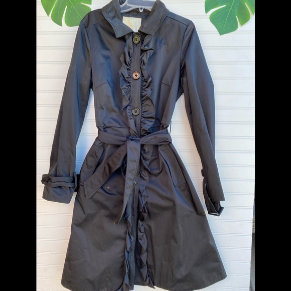 Kate Spade Ruffled Trench City Coat